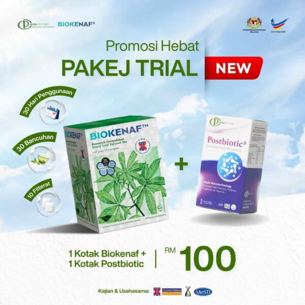 Pakej Premium (1 Kotak BioKenaf) + 1 Kotak Postbiotic